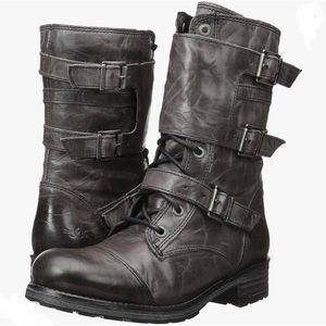 Bos. & Co. Grey Leather boots size 7